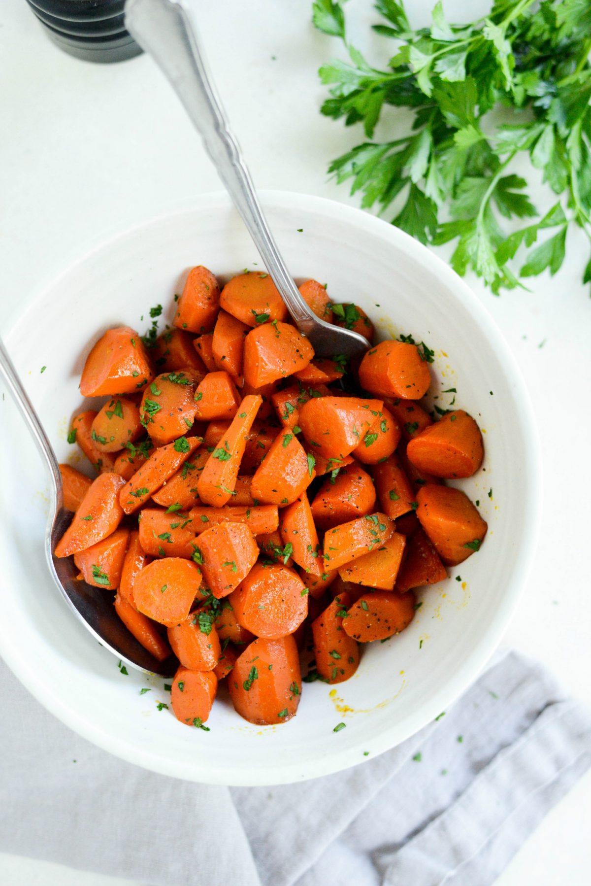 Brown Sugar Glazed Carrots l SimplyScratch.com