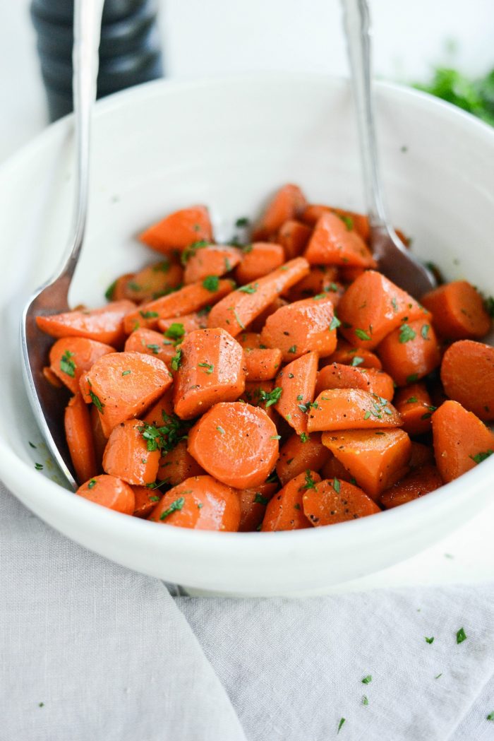 Brown Sugar Glazed Carrots l SimplyScratch.com