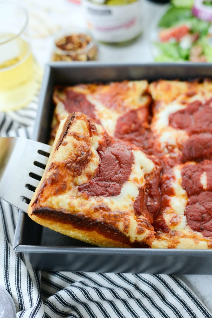 Detroit Style Pizza - Tastes Better From Scratch