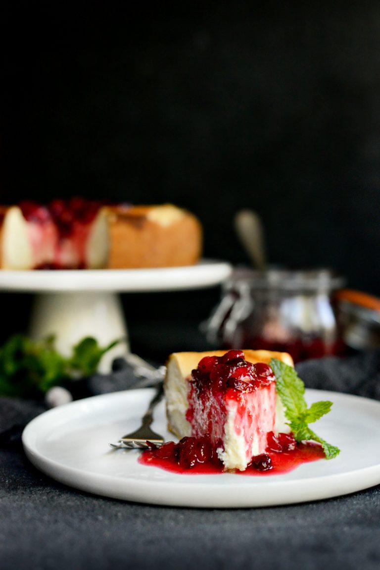 Goat Cheese Cheesecake with Tahini Shortbread Crust Simply Scratch