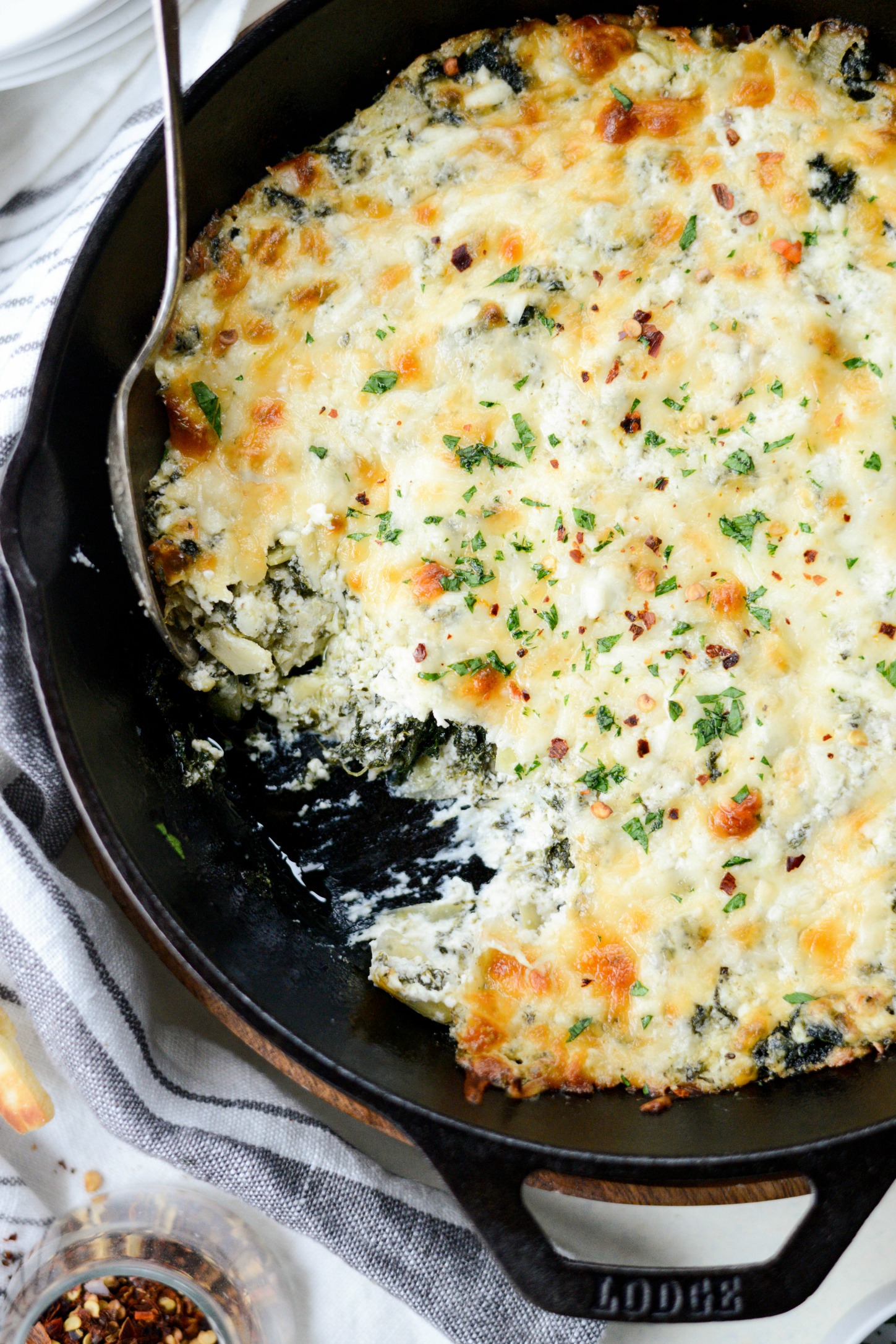 Four Cheese Spinach Artichoke Dip Simply Scratch