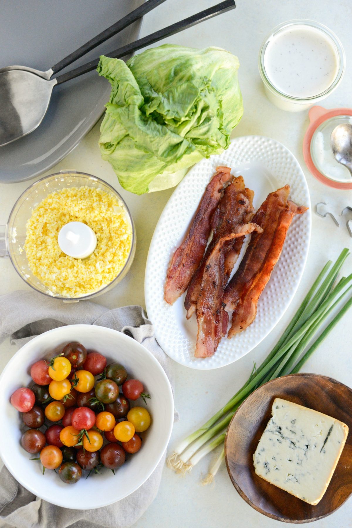 ingredients for Loaded Wedge Salad