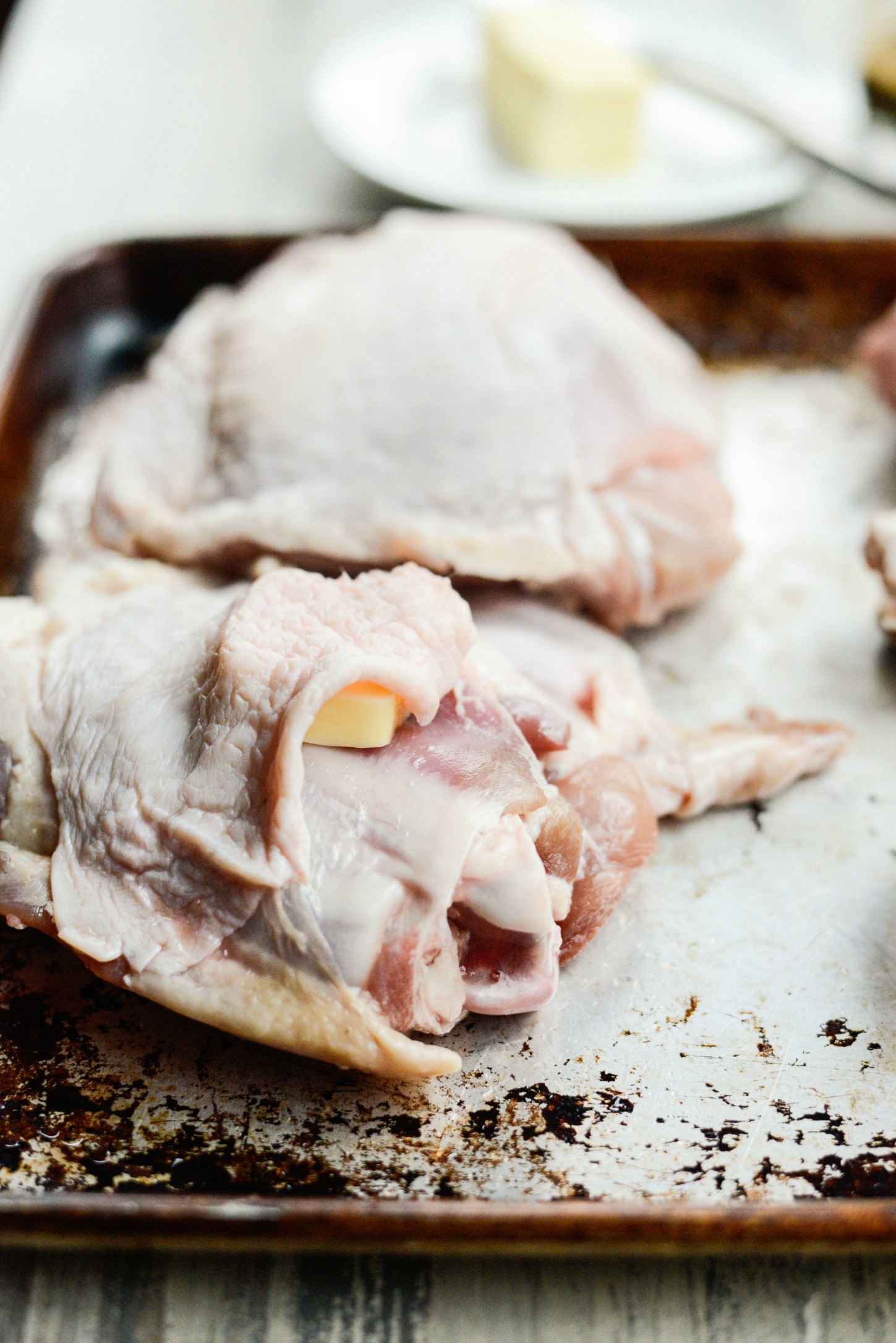 Sheet Pan Roasted Turkey Thighs and Drumsticks with Potatoes Simply