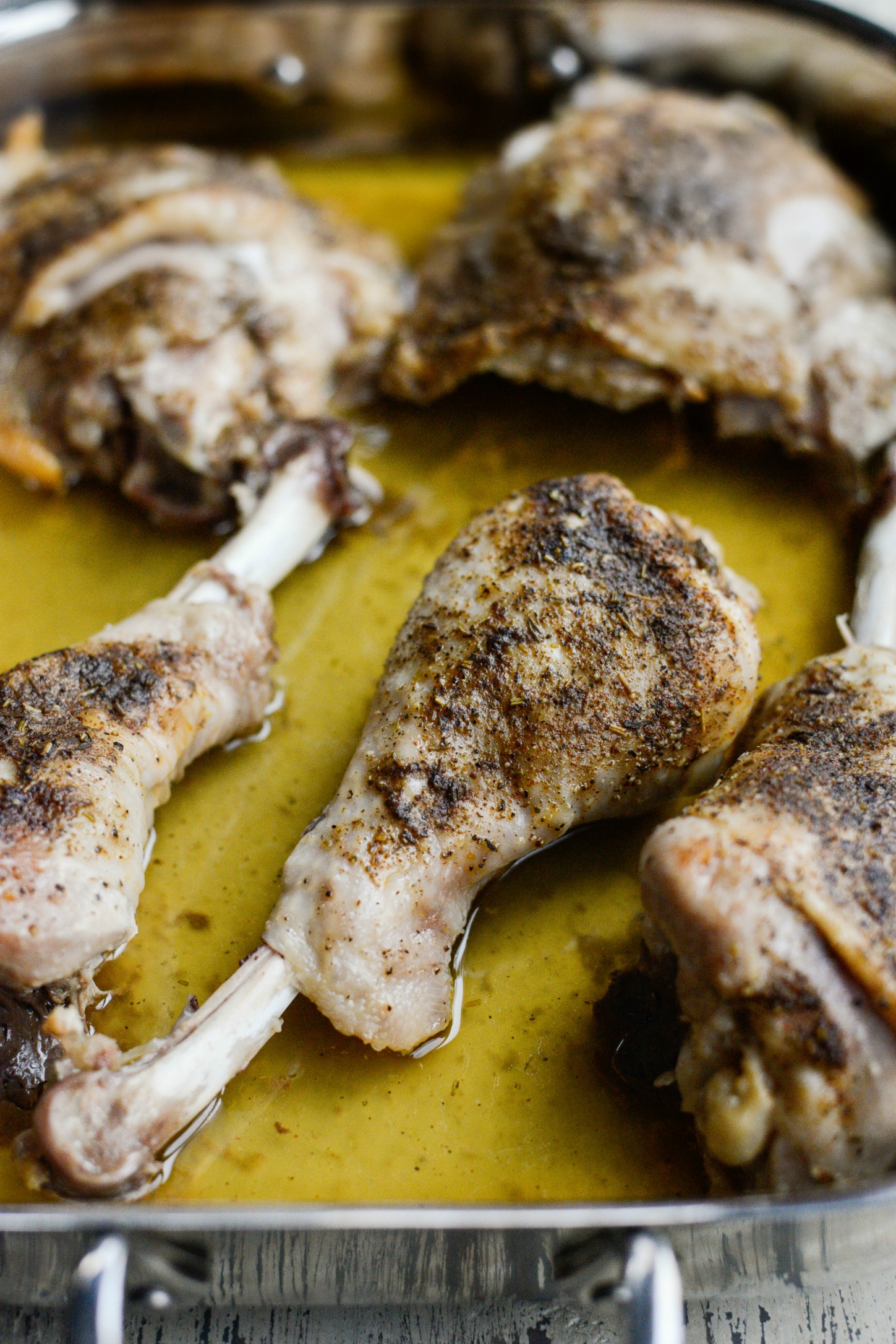 Sheet Pan Roasted Turkey Thighs and Drumsticks with Potatoes Simply
