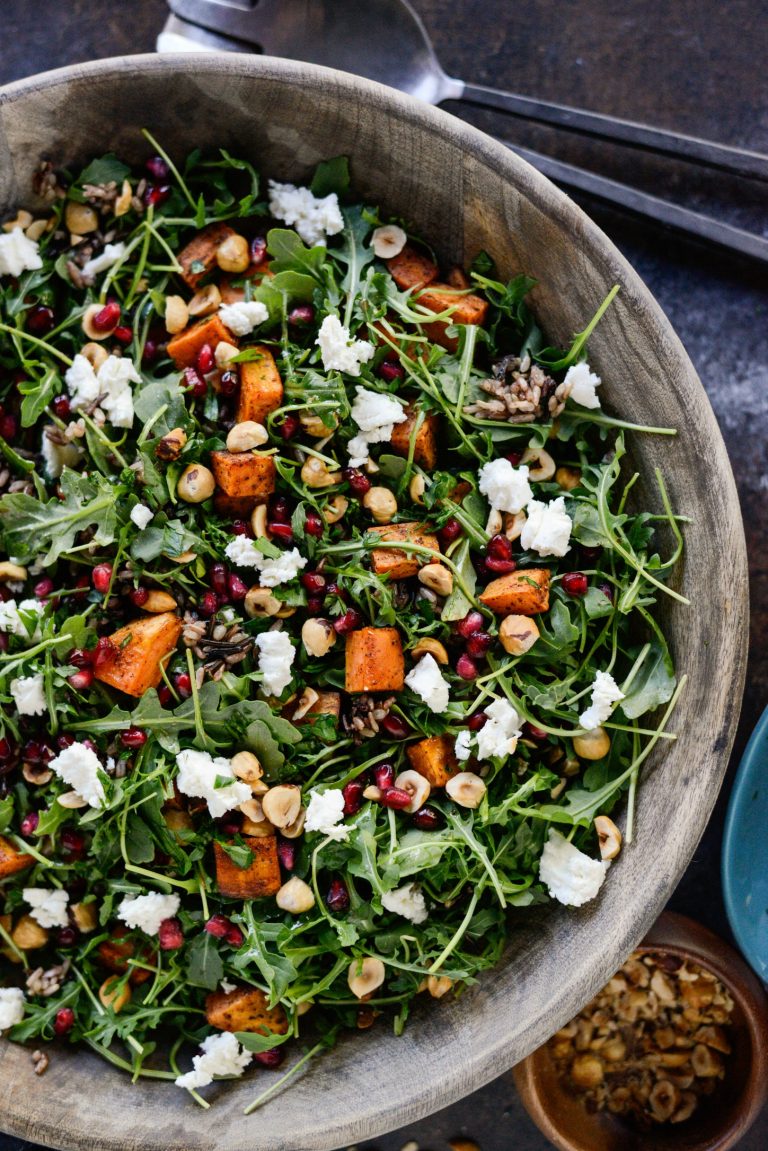 Sweet Potato Wild Rice Arugula Salad Simply Scratch