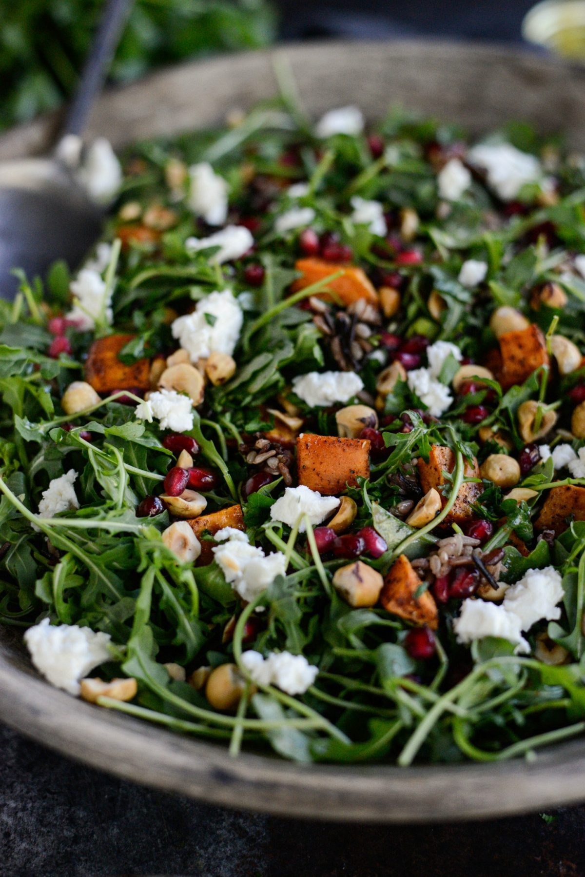 Sweet Potato Wild Rice and Arugula Salad 