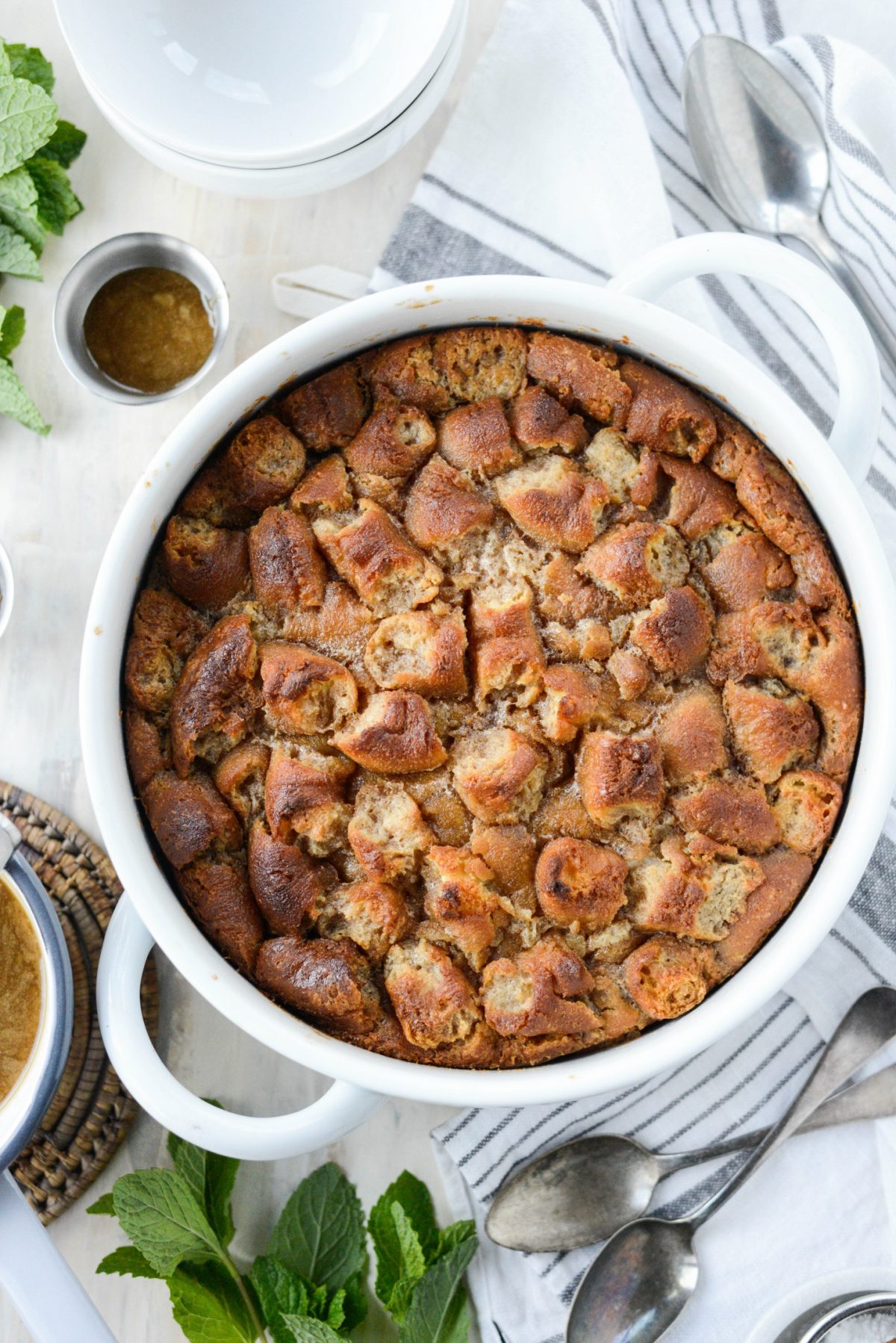 just baked Cider Mill Doughnut Bread Pudding 