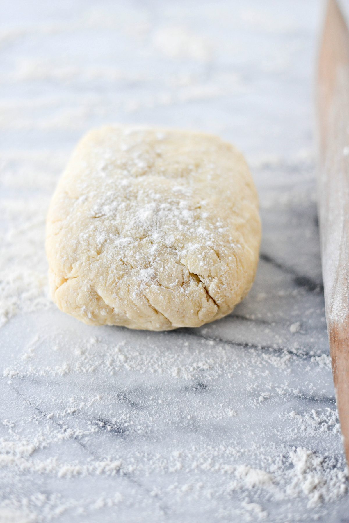 lightly flour dough and rolling pin.