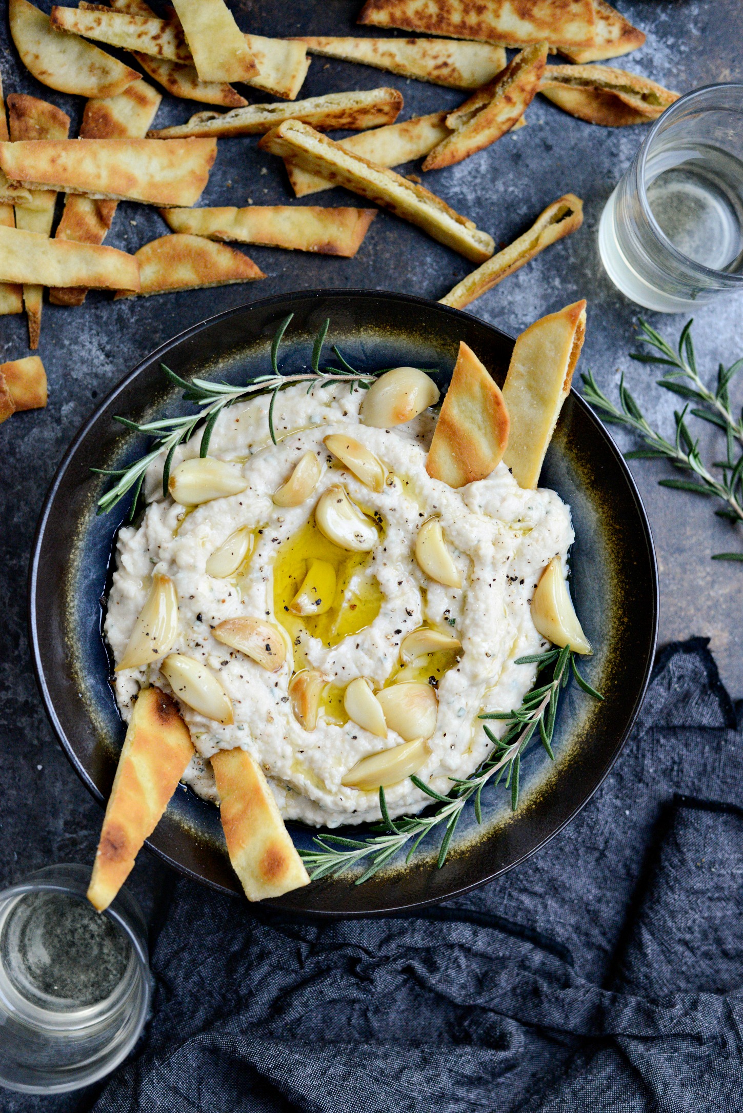 Roasted Garlic and Rosemary White Bean Dip Simply Scratch