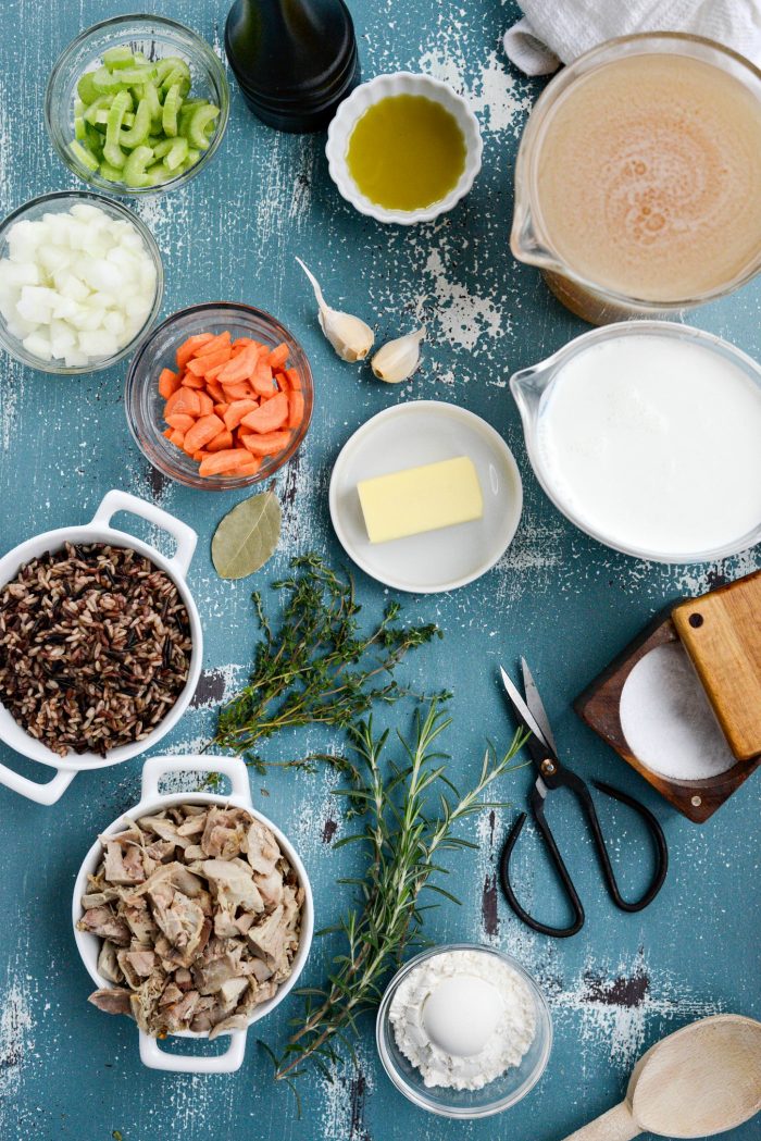 Turkey Wild Rice Soup ingredients