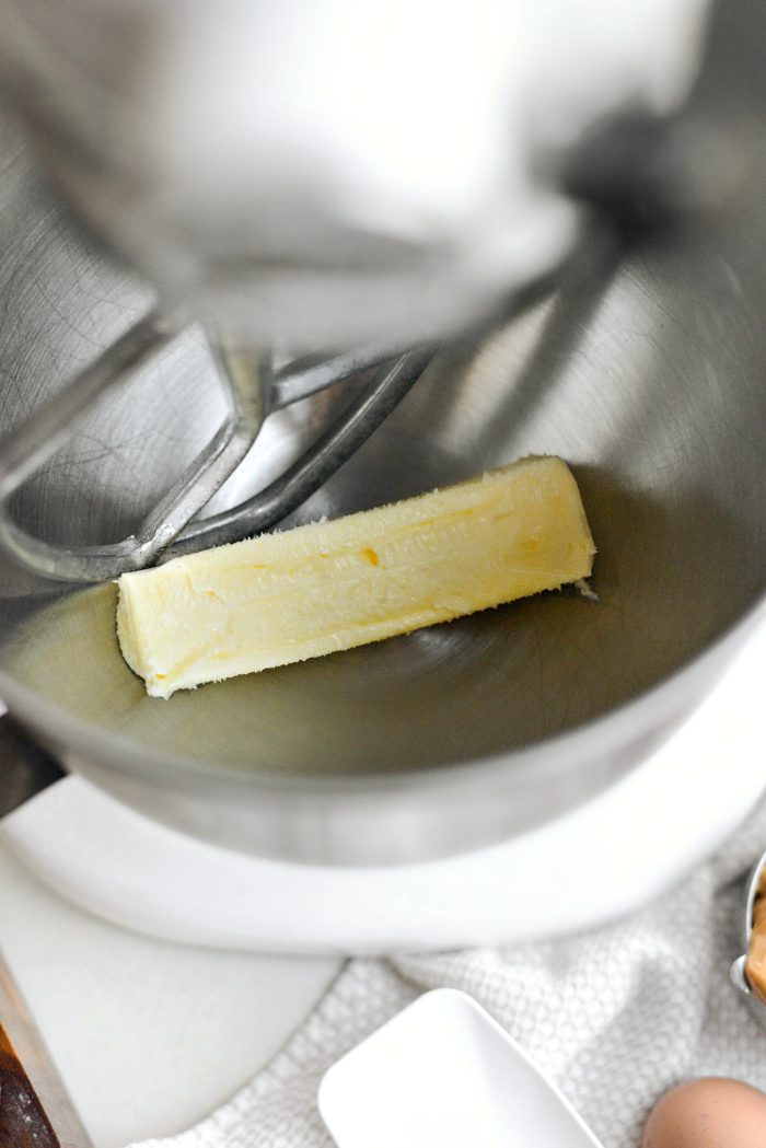 add butter to stand mixer