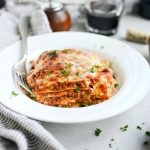 Homemade Three Meat Bolognese Lasagna