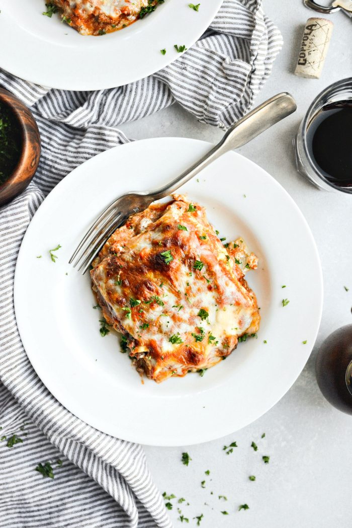 Homemade Three Meat Bolognese Lasagna