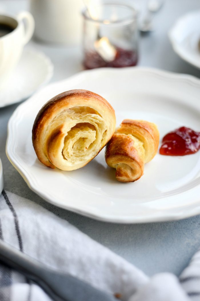 inside of my Easy Homemade Croissants