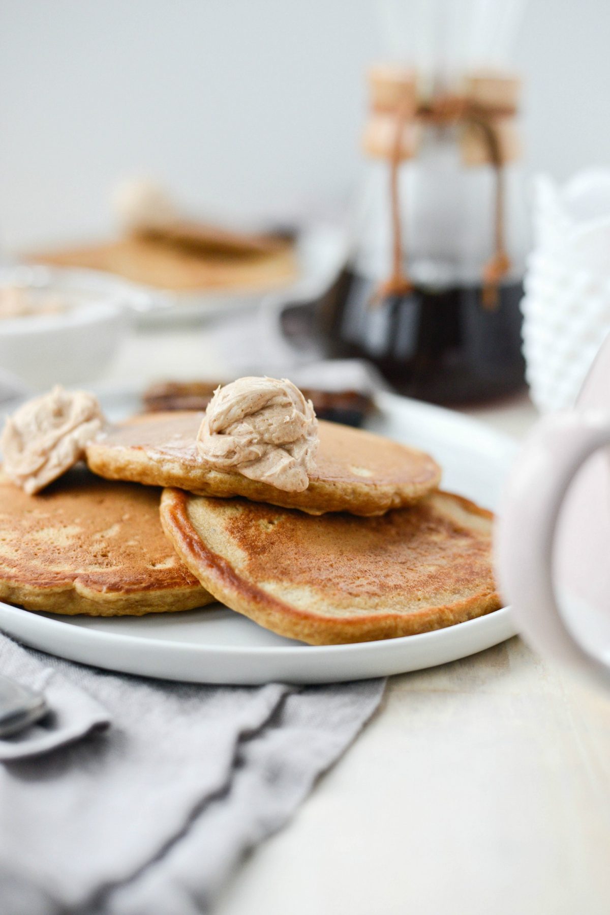 Gingerbread Pancakes with whipped cinnamon butter