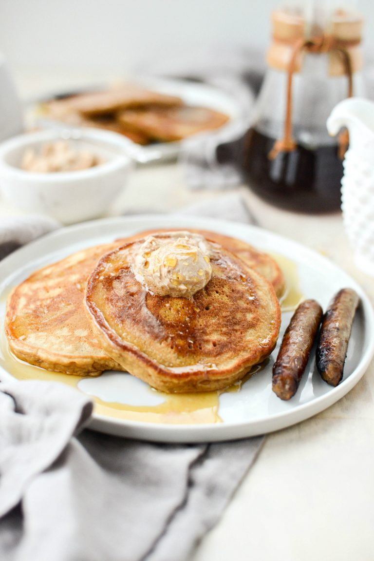 Gingerbread Pancakes with Whipped Cinnamon Butter Simply Scratch