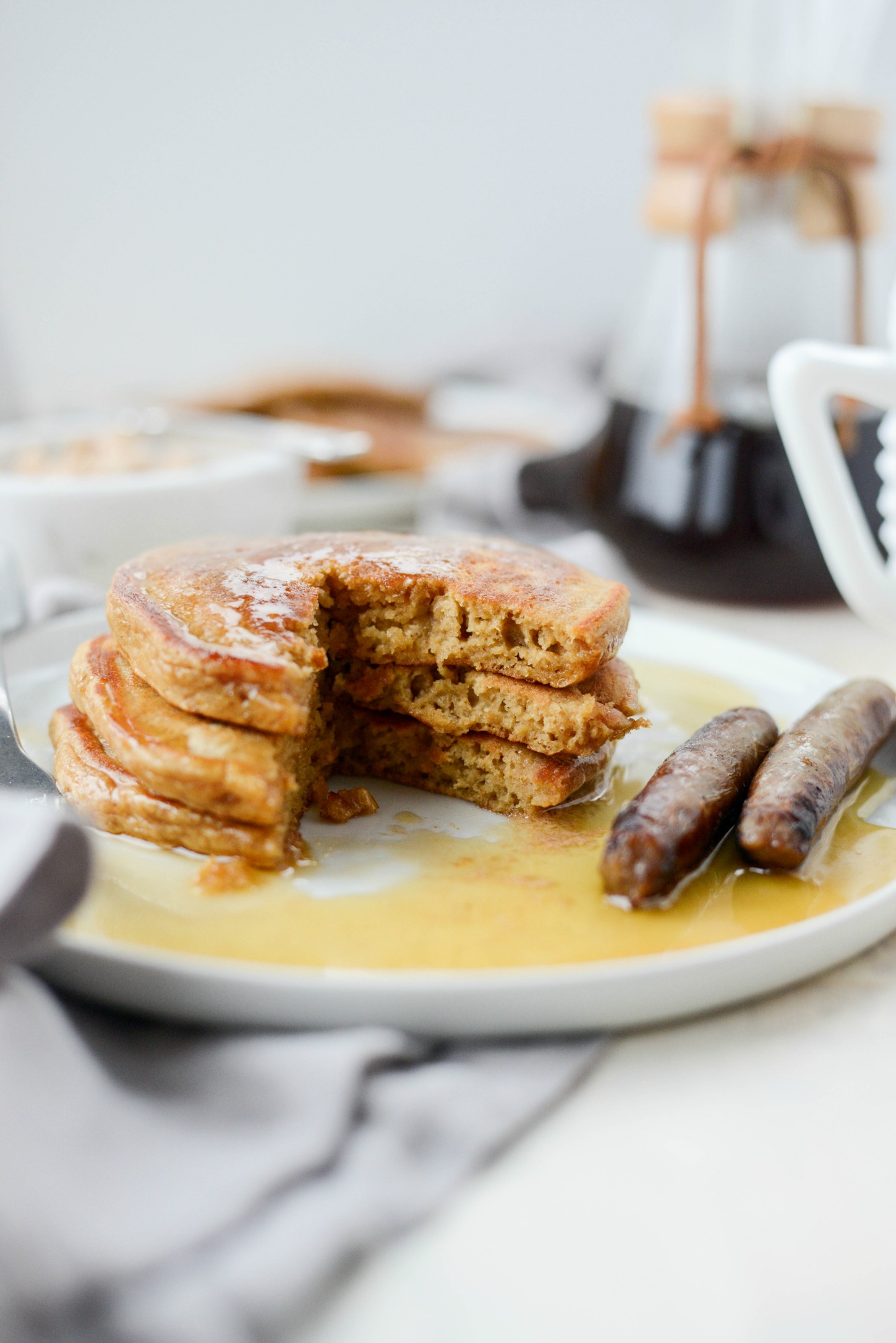 Gingerbread Pancakes with Whipped Cinnamon Butter Simply Scratch