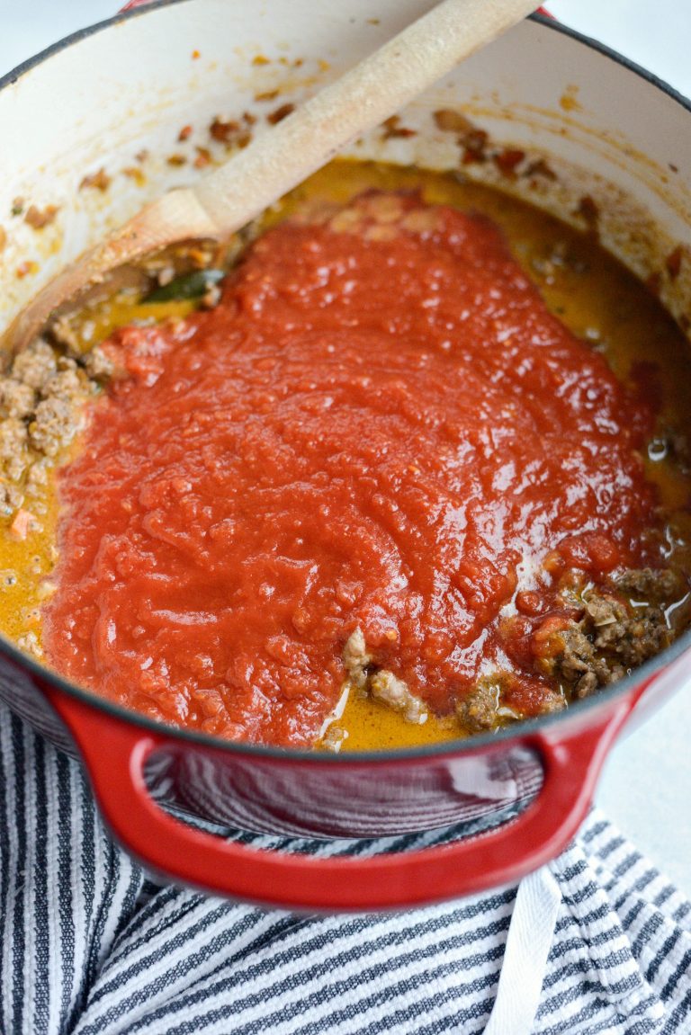 Homemade Three Meat Bolognese Lasagna Simply Scratch