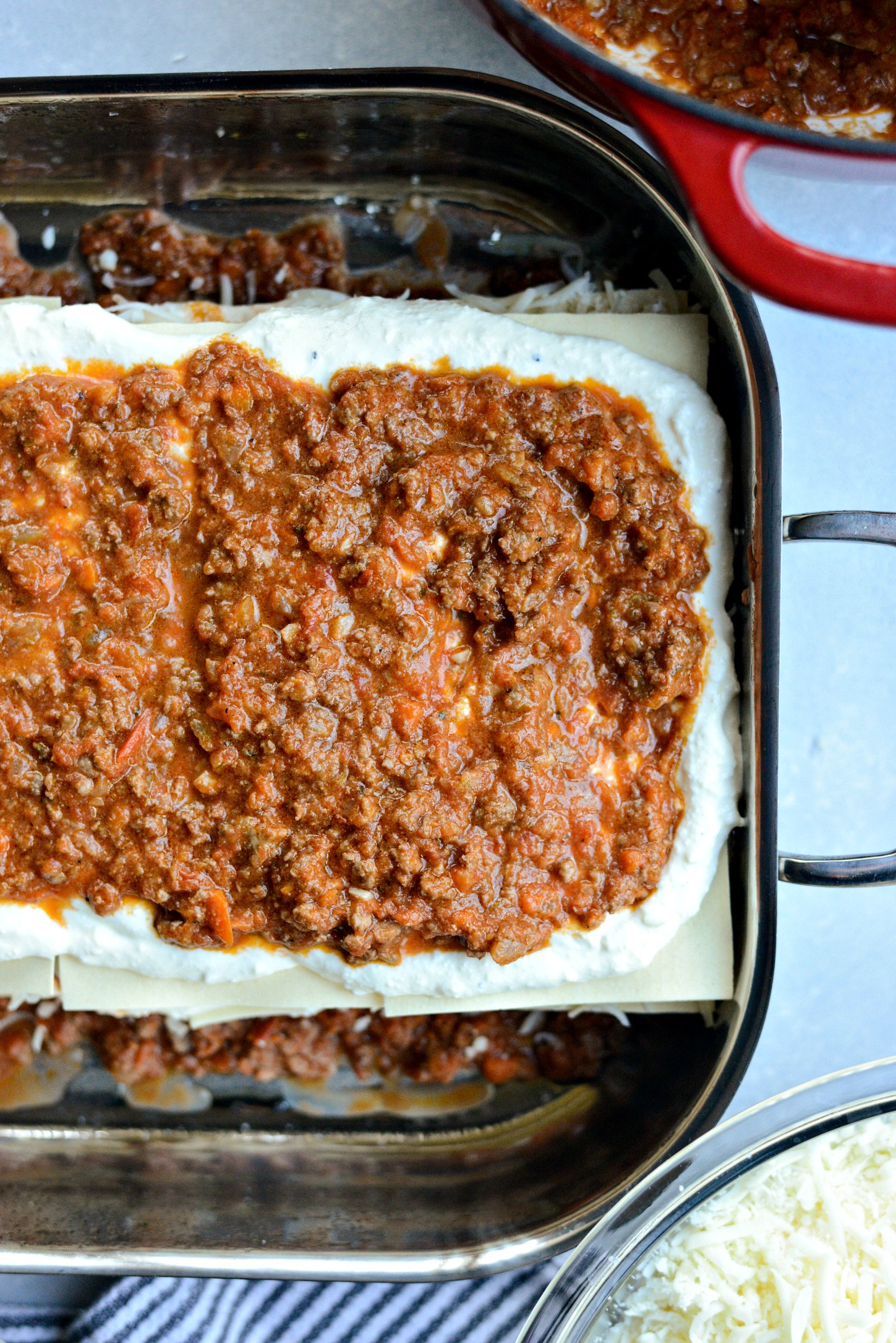 Homemade Three Meat Bolognese Lasagna Simply Scratch