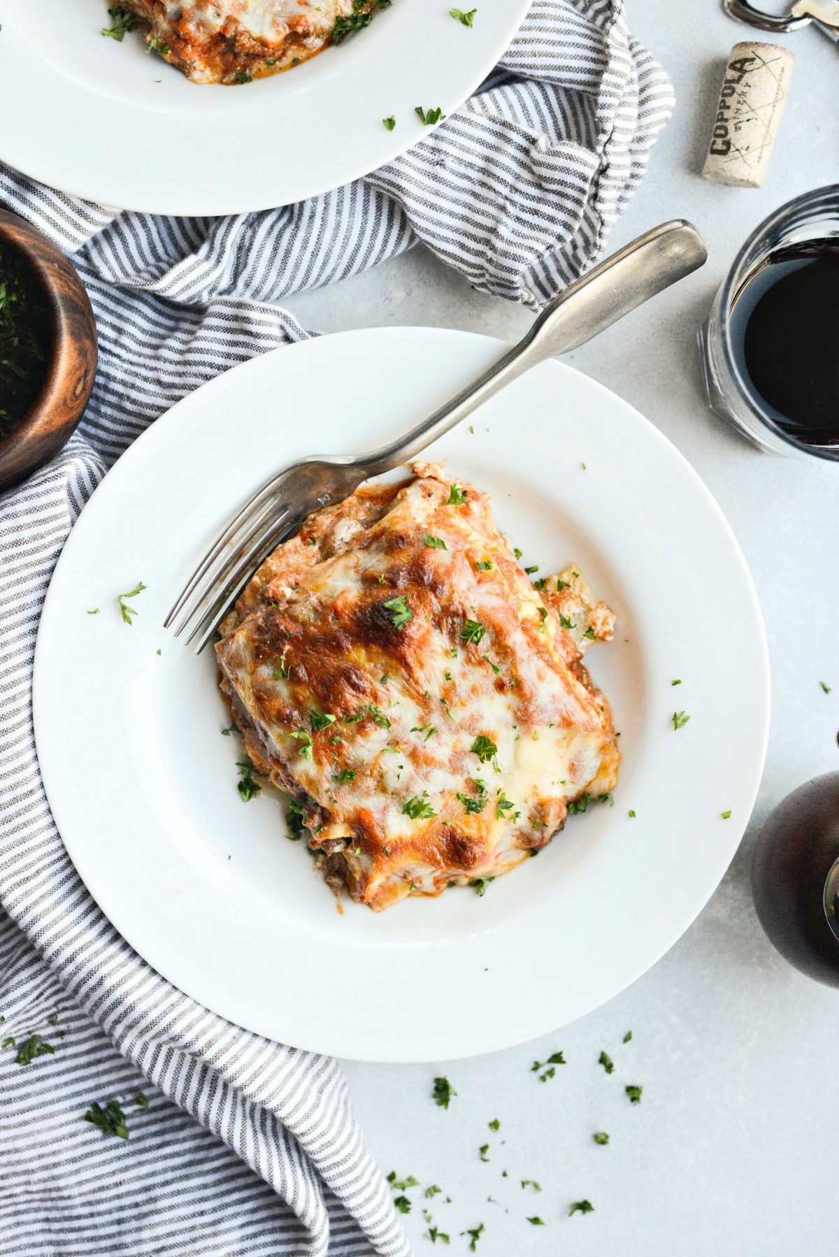 Homemade Three Meat Bolognese Lasagna