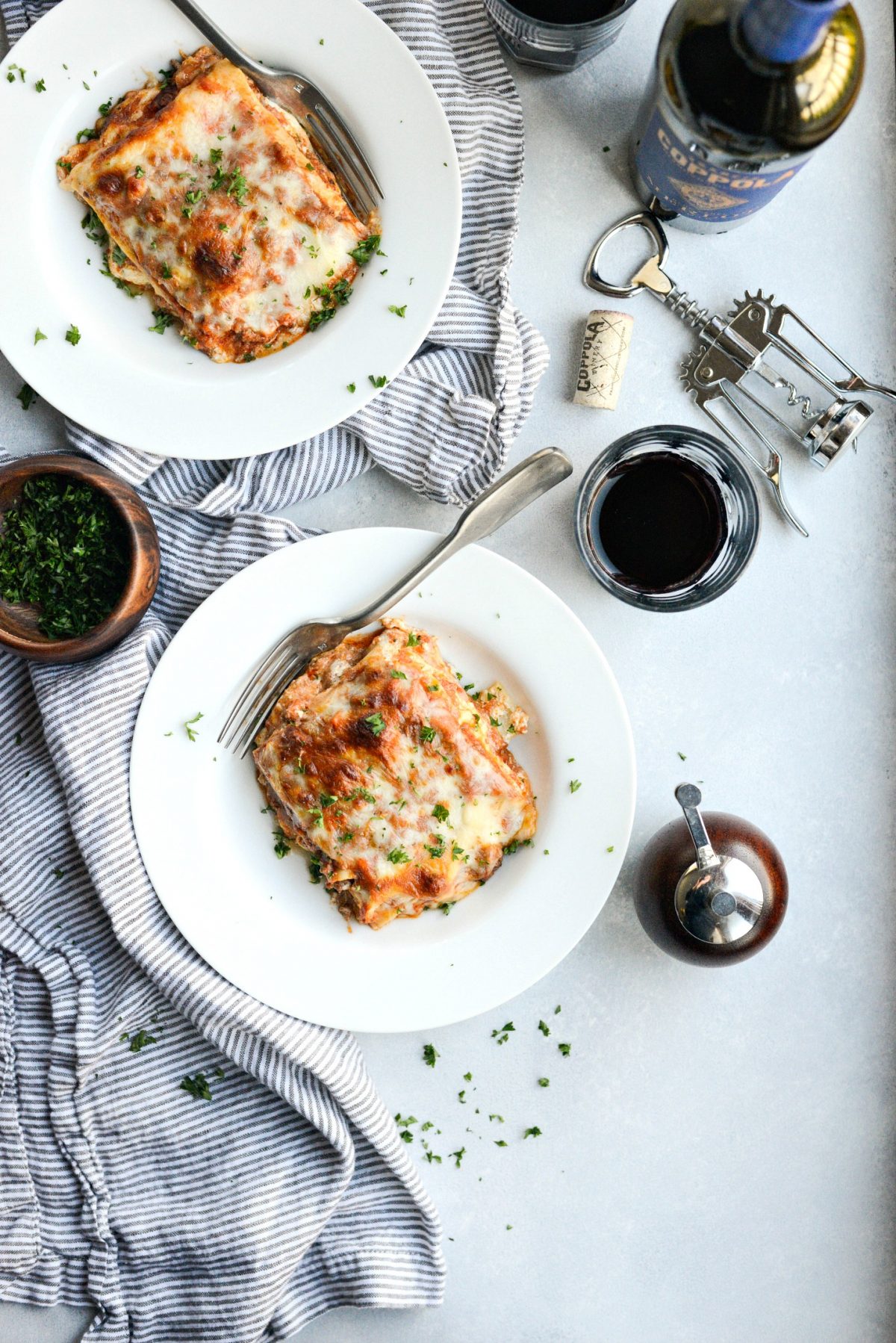 Homemade Three Meat Bolognese Lasagna