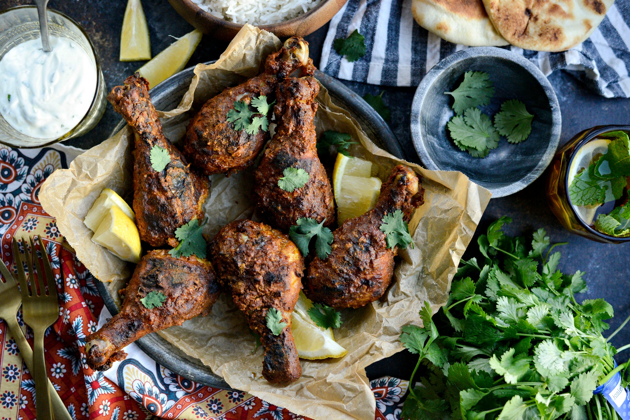 Oven Tandoori Chicken with Mint Yogurt Simply Scratch