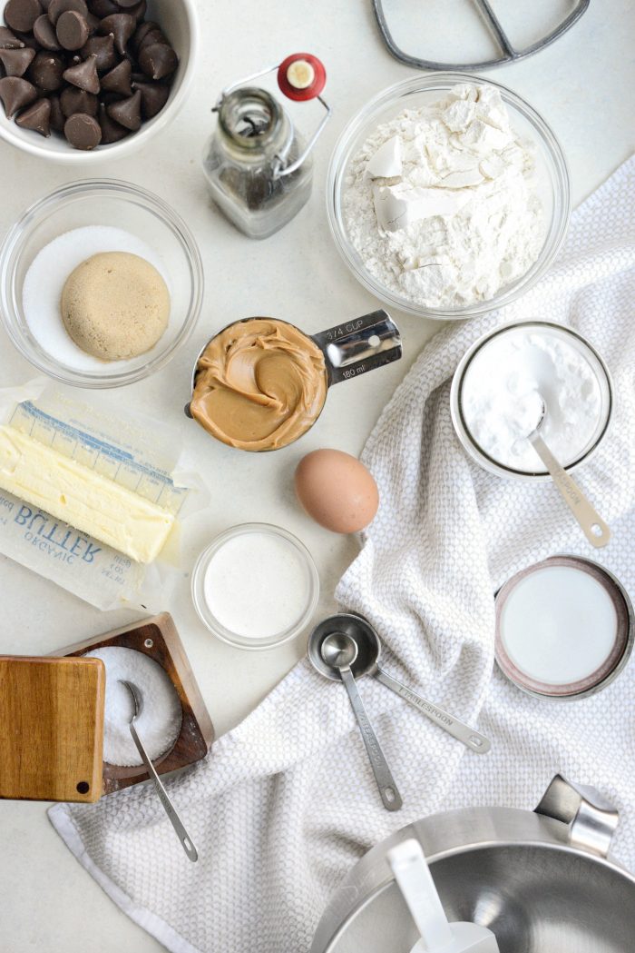 ingredients for Peanut Butter Blossoms