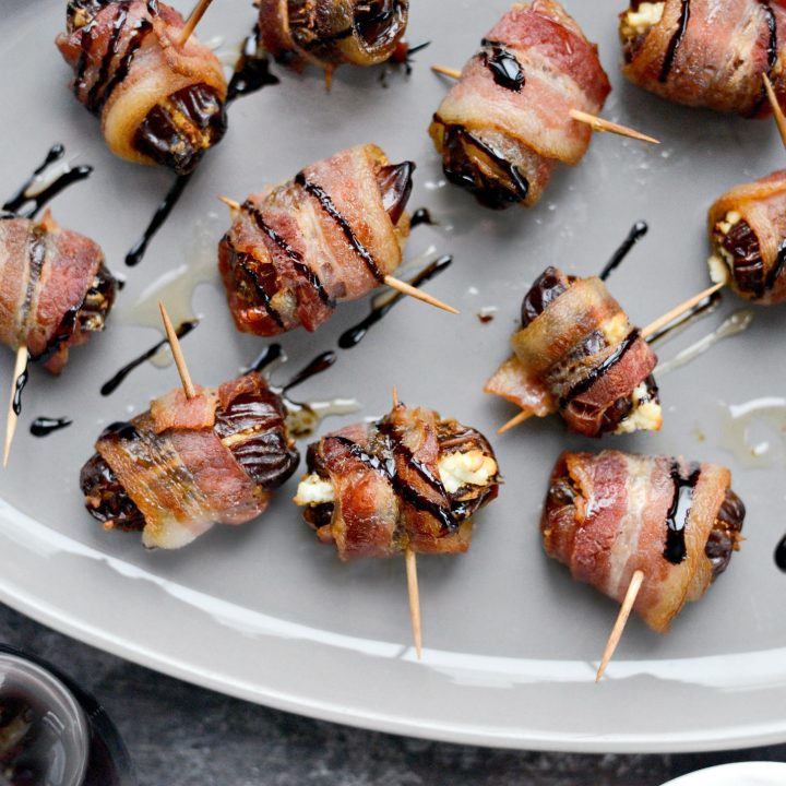Bacon Wrapped Stuffed Dates with Goat Cheese - Simply Scratch