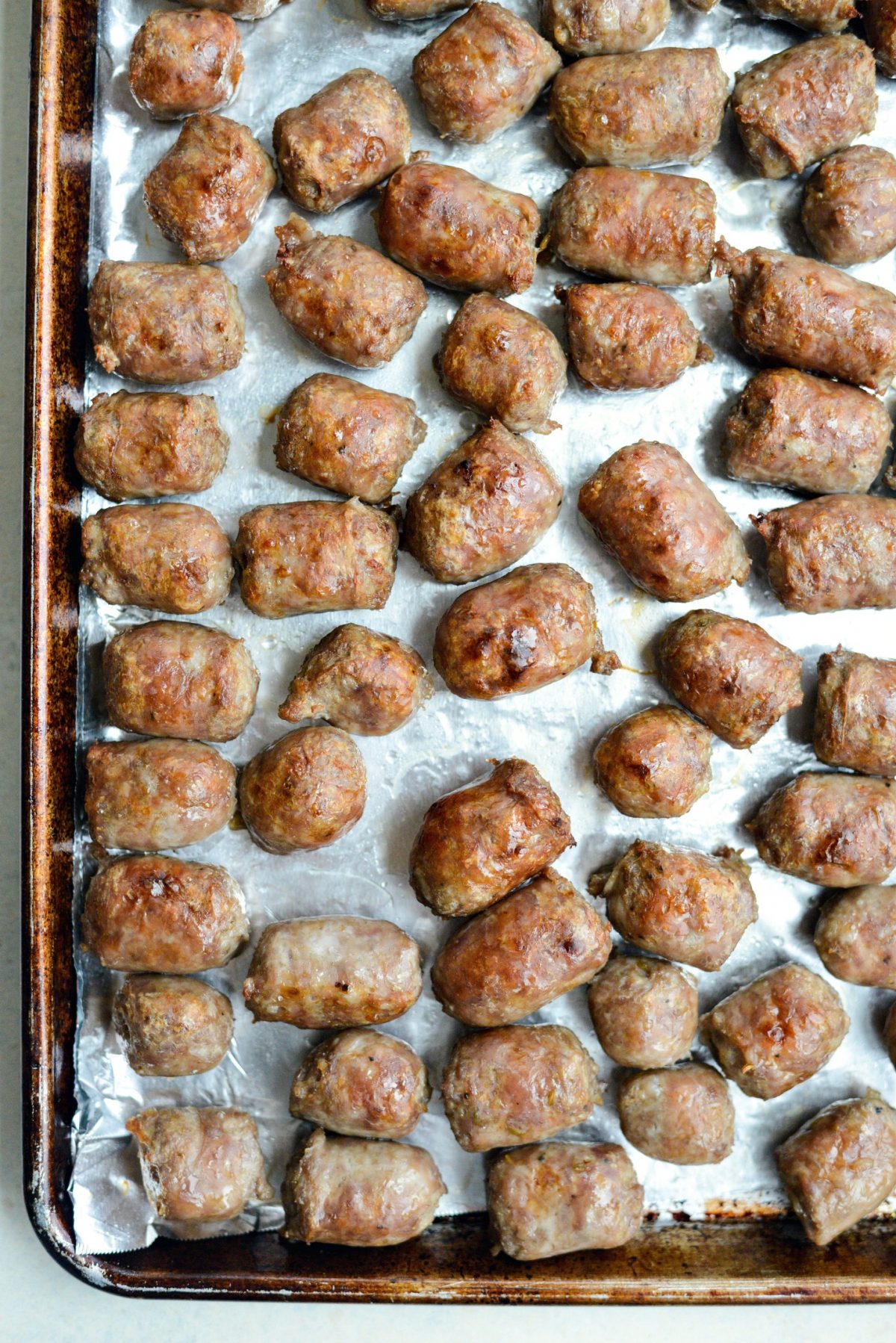 browned sausage bites