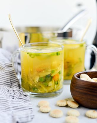 Golden Lemon Chicken Orzo Soup