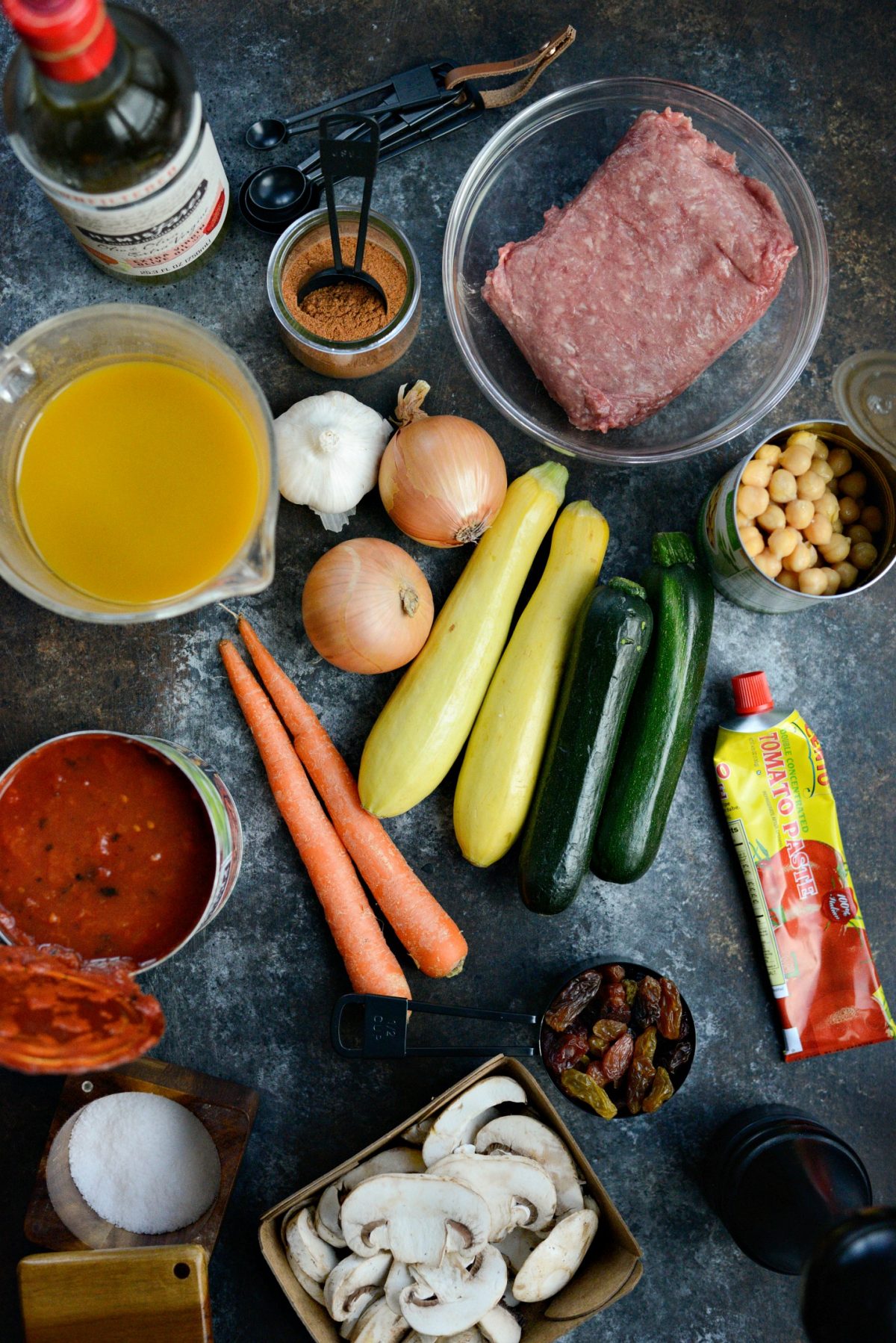 ingredients for Lamb Shawarma Stew