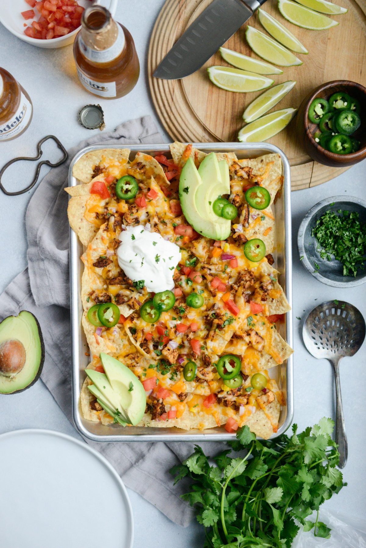 Mexicali Chicken Sheet Pan Nachos 