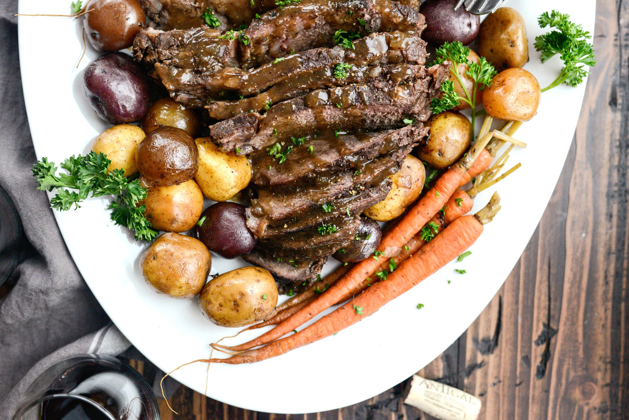 Slow Cooker Balsamic Dijon Pot Roast (Freezer Meal Kit) Simply Scratch