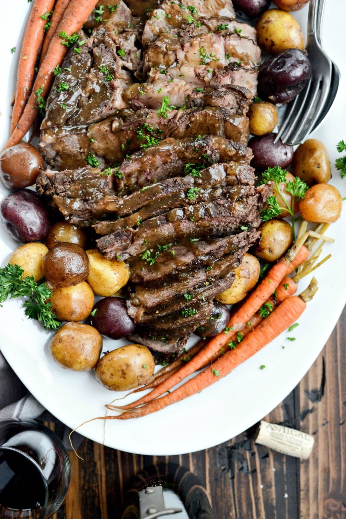 Slow Cooker Balsamic Dijon Pot Roast 