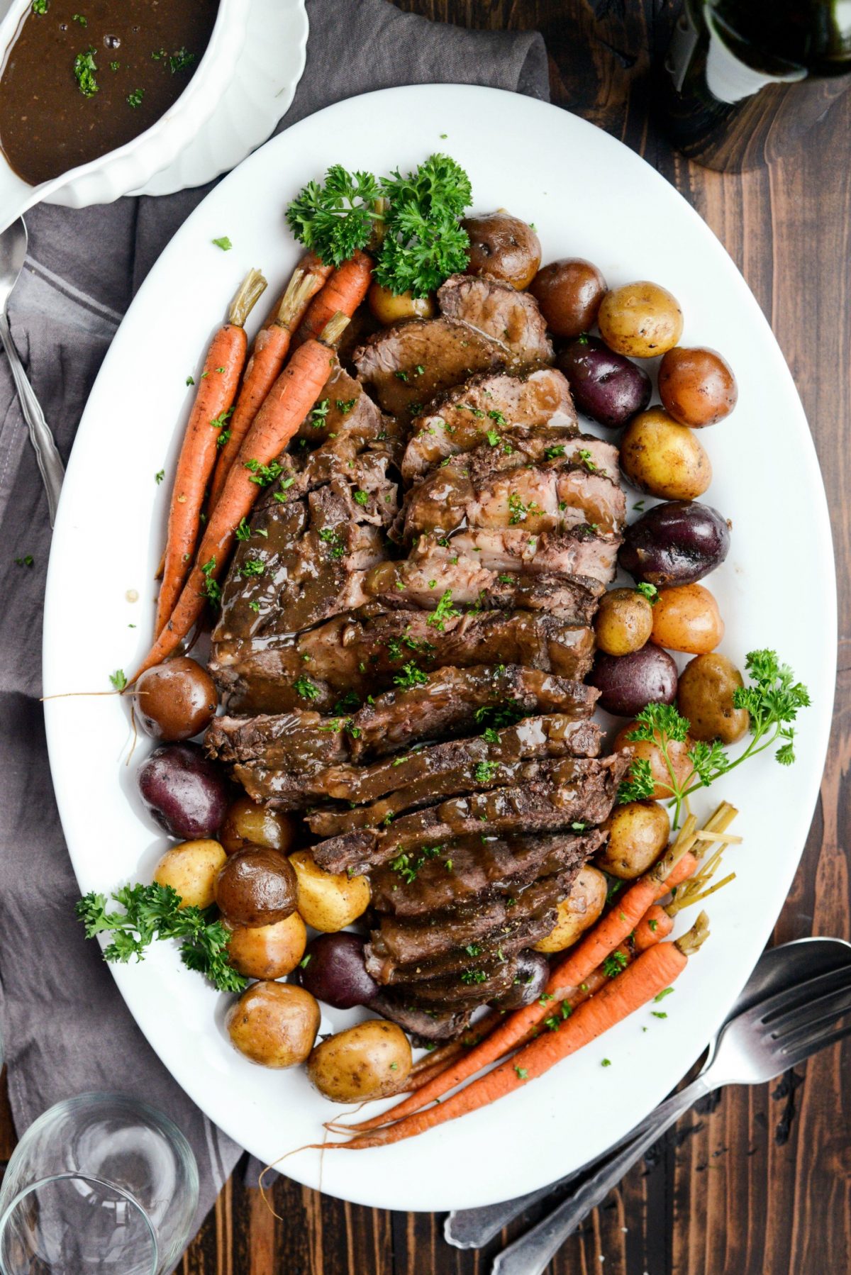 Slow Cooker Balsamic Dijon Pot Roast