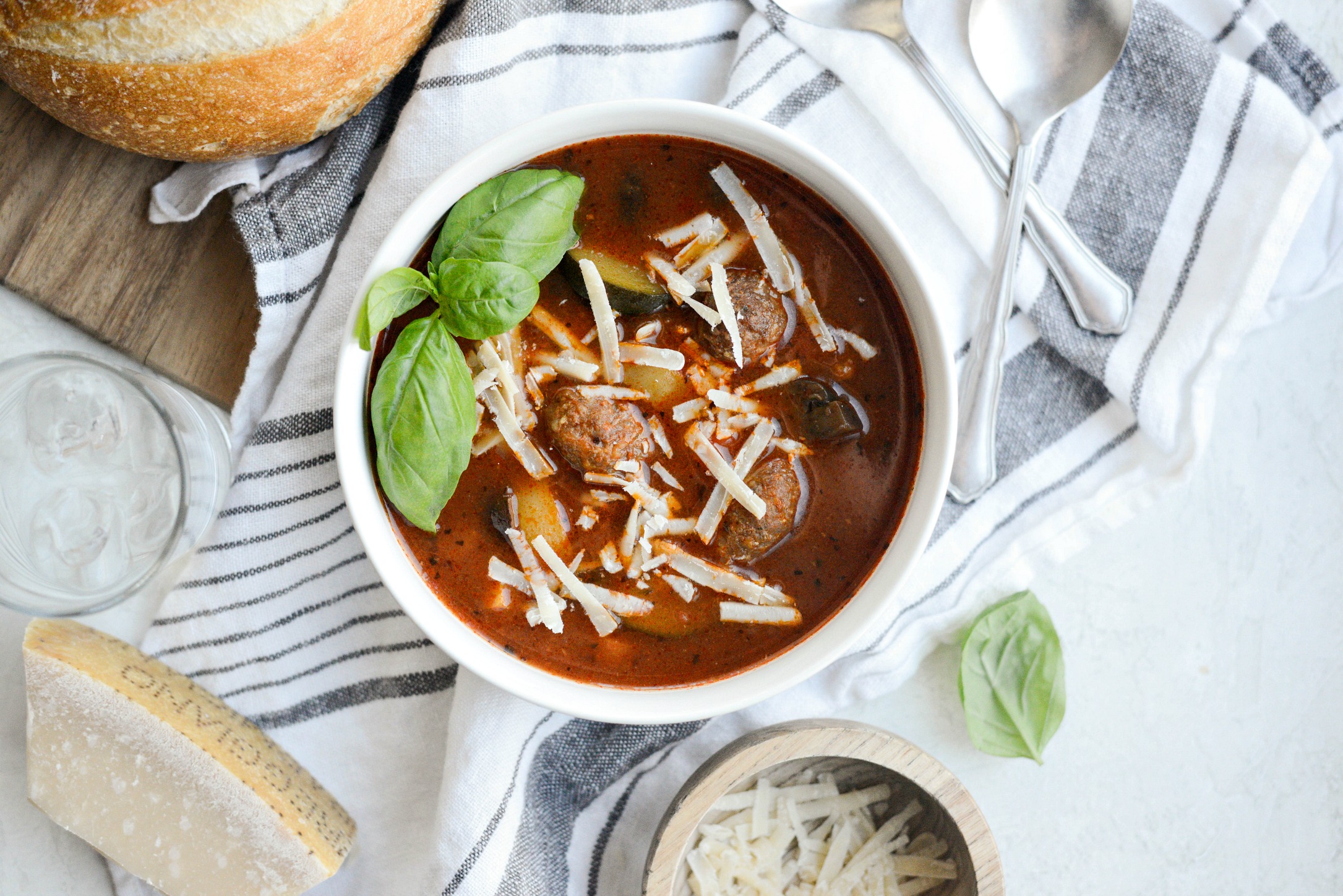 Slow Cooker Italian Meatball Vegetable Soup (Freezer Meal Kit) Simply