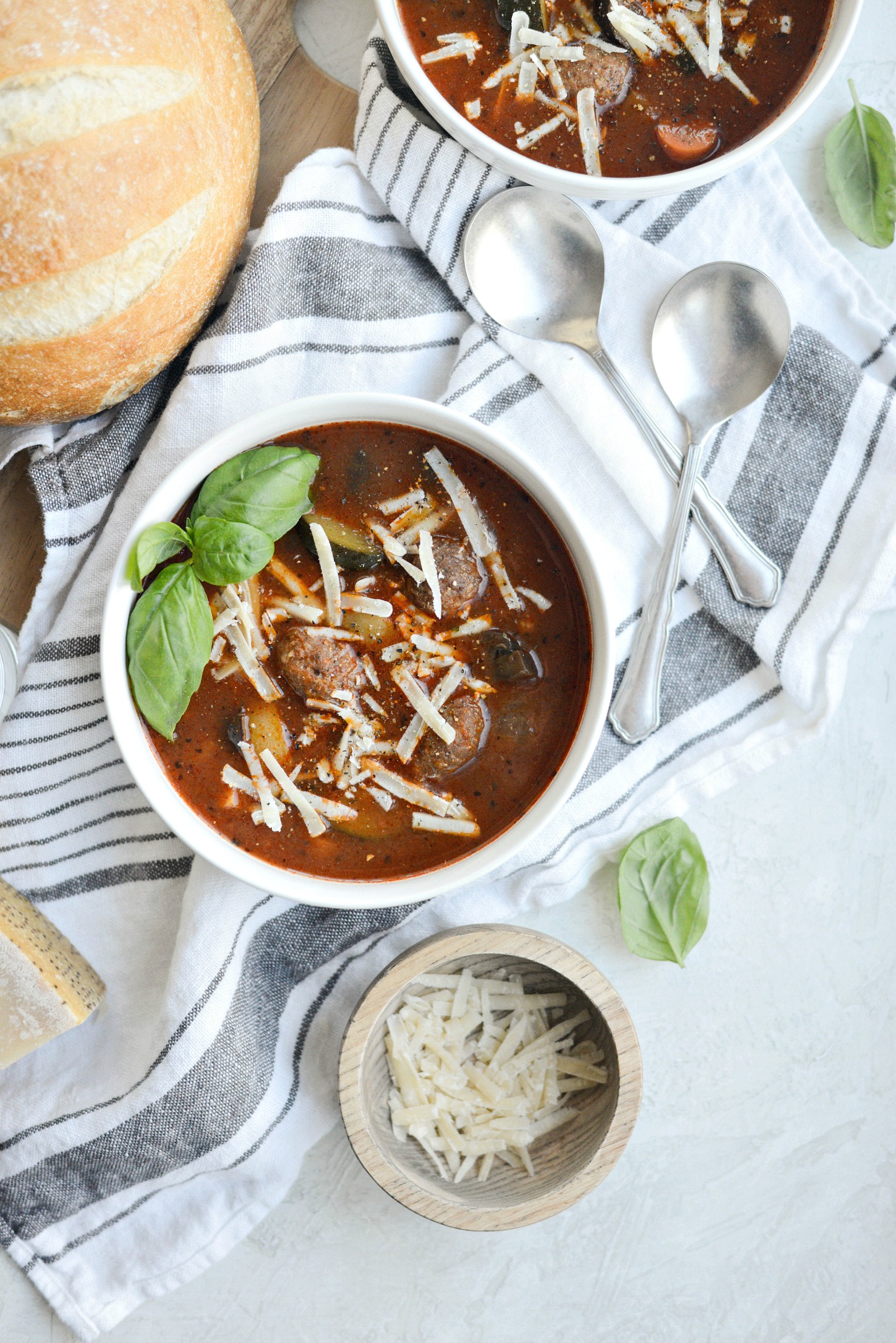 Simply Scratch Slow Cooker Italian Meatball Vegetable Soup (Freezer ...