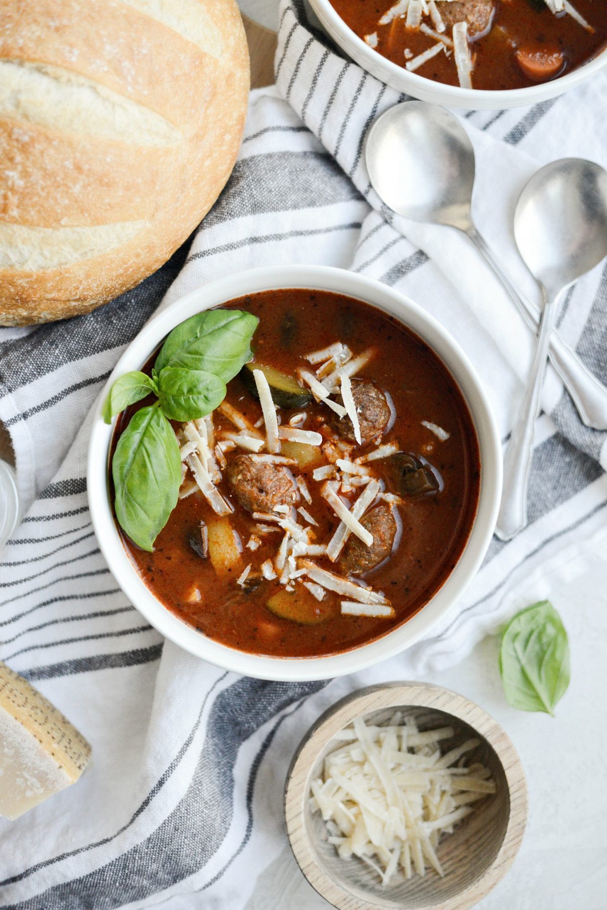 Slow Cooker Italian Meatball Vegetable Soup