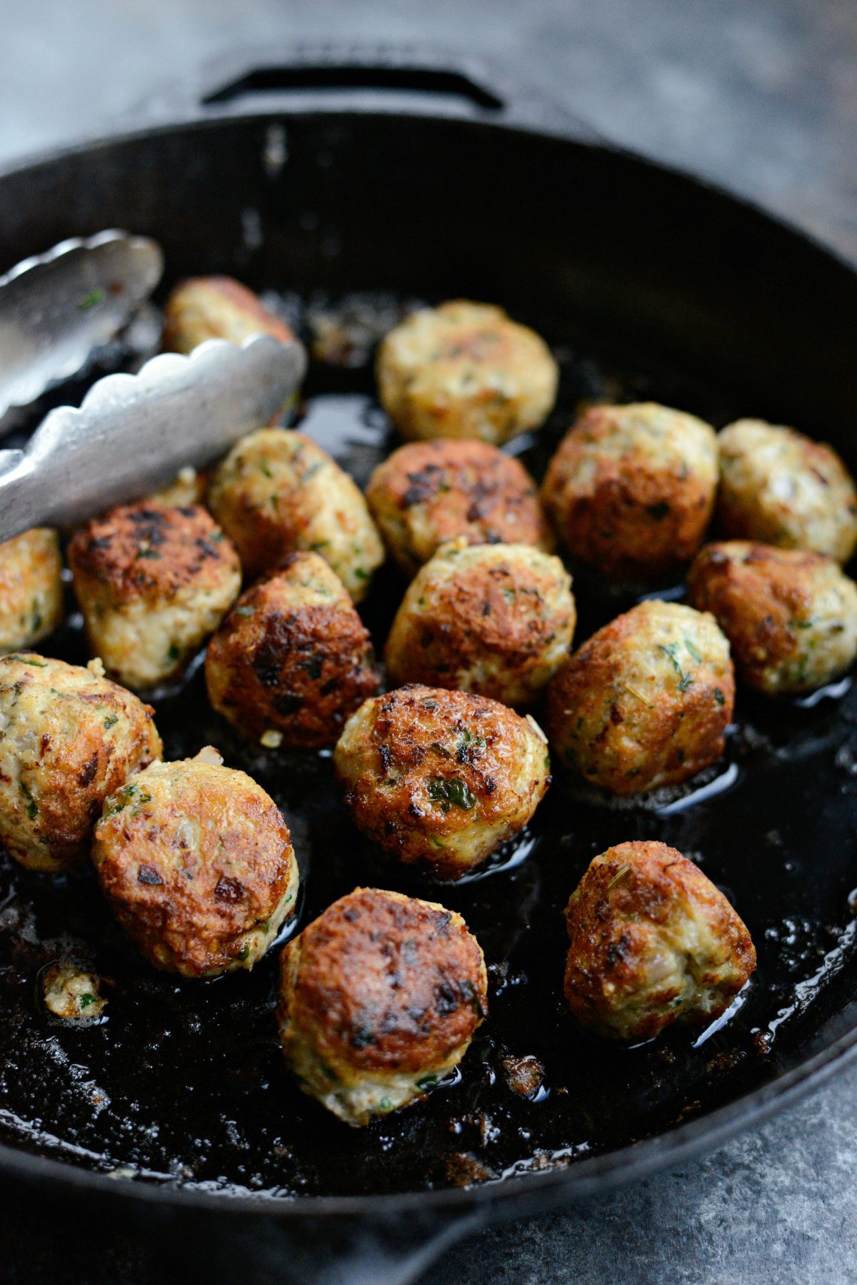 brown meatballs