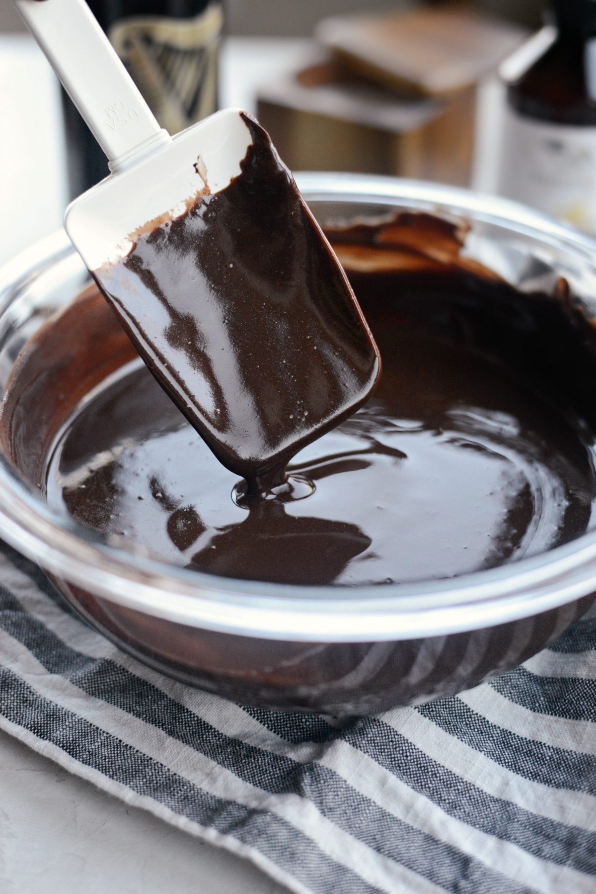 melted chocolate and butter