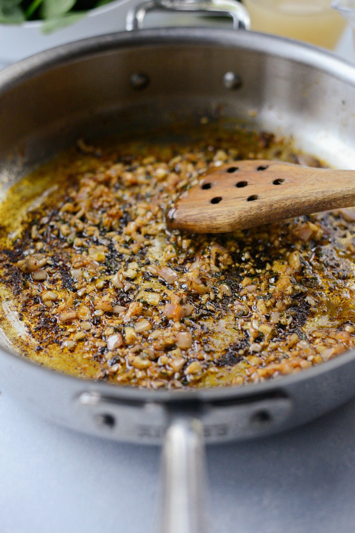 sautéed garlic, shallot and thyme