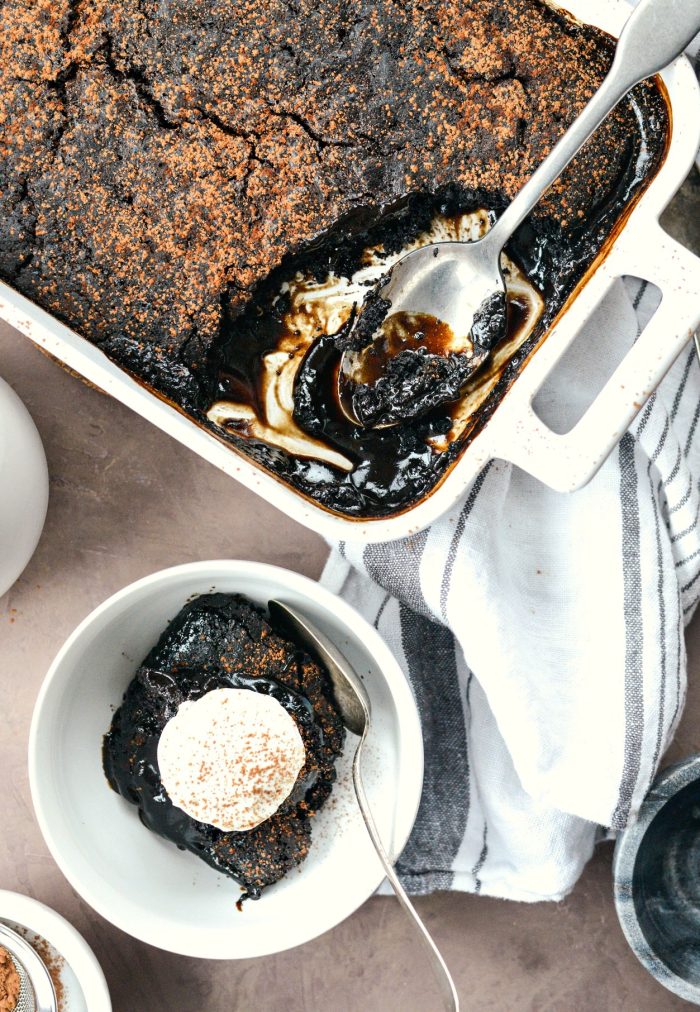 Dark Chocolate Espresso Pudding Cake