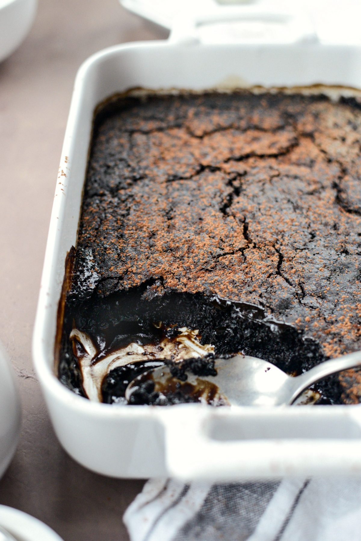 Dark Chocolate Espresso Pudding Cake