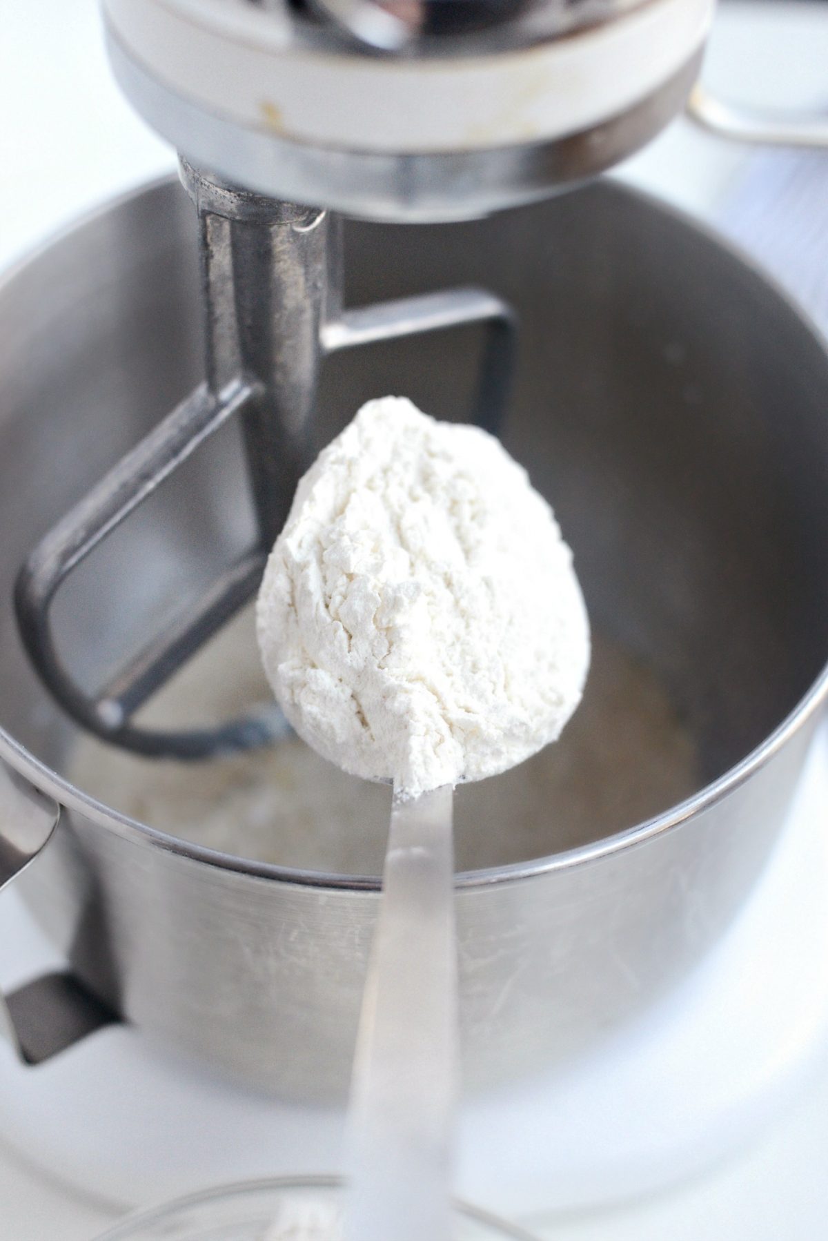 gradually add in flour.