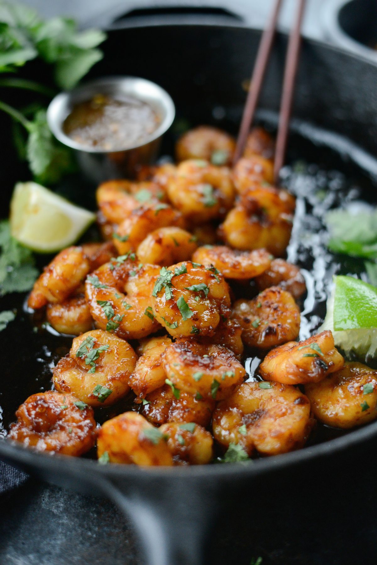 Glazed Hot Honey Garlic Shrimp