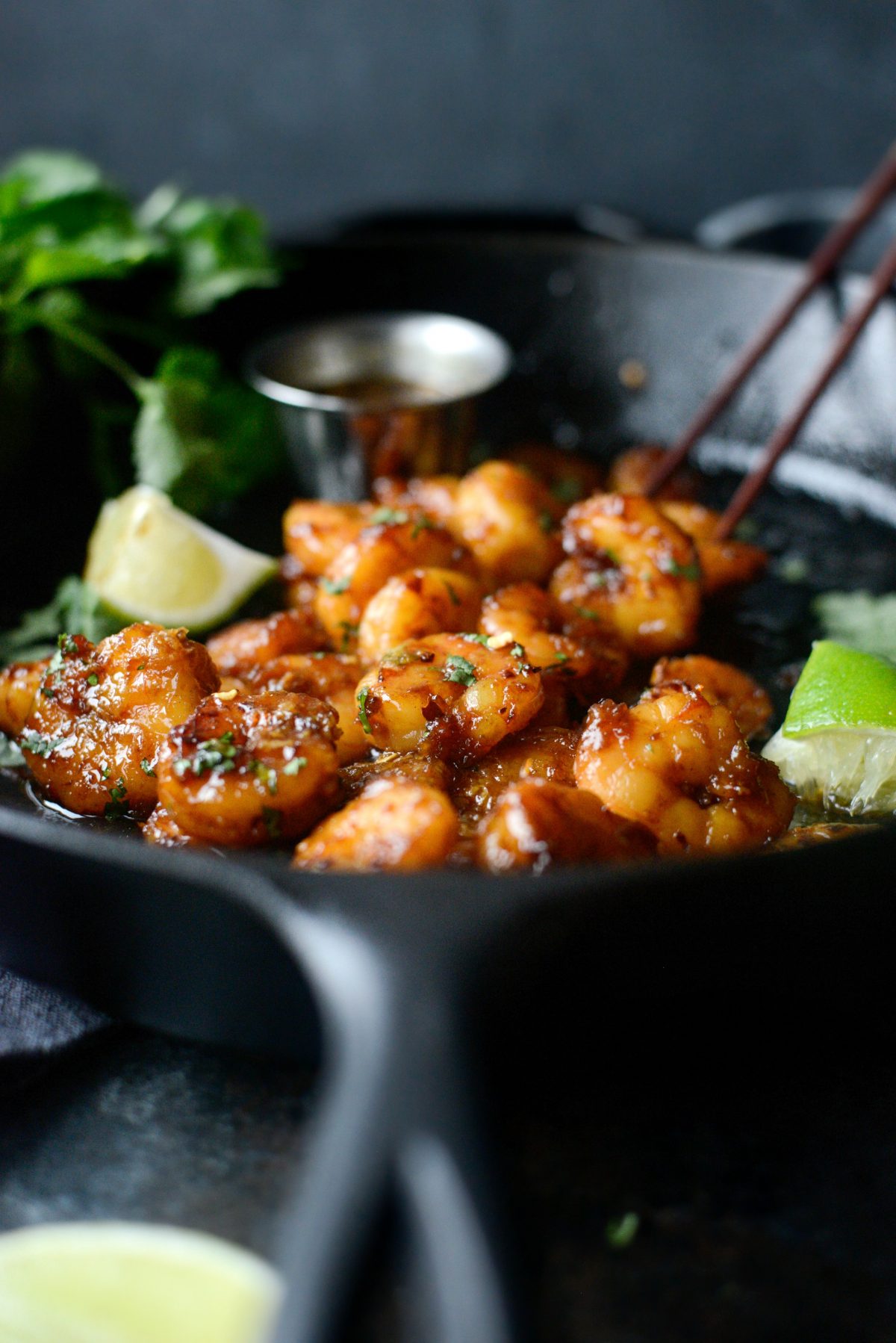 Glazed Hot Honey Garlic Shrimp