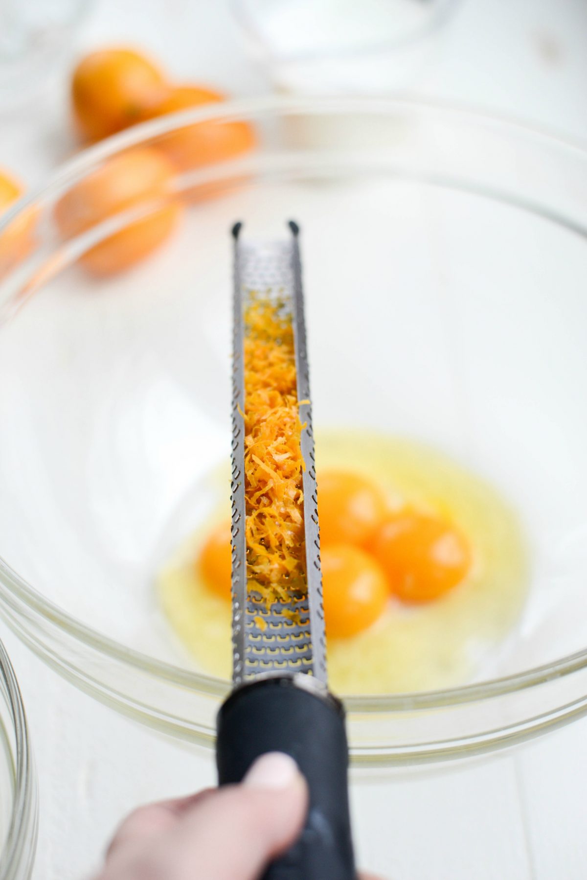 grate in Meyer lemon zest