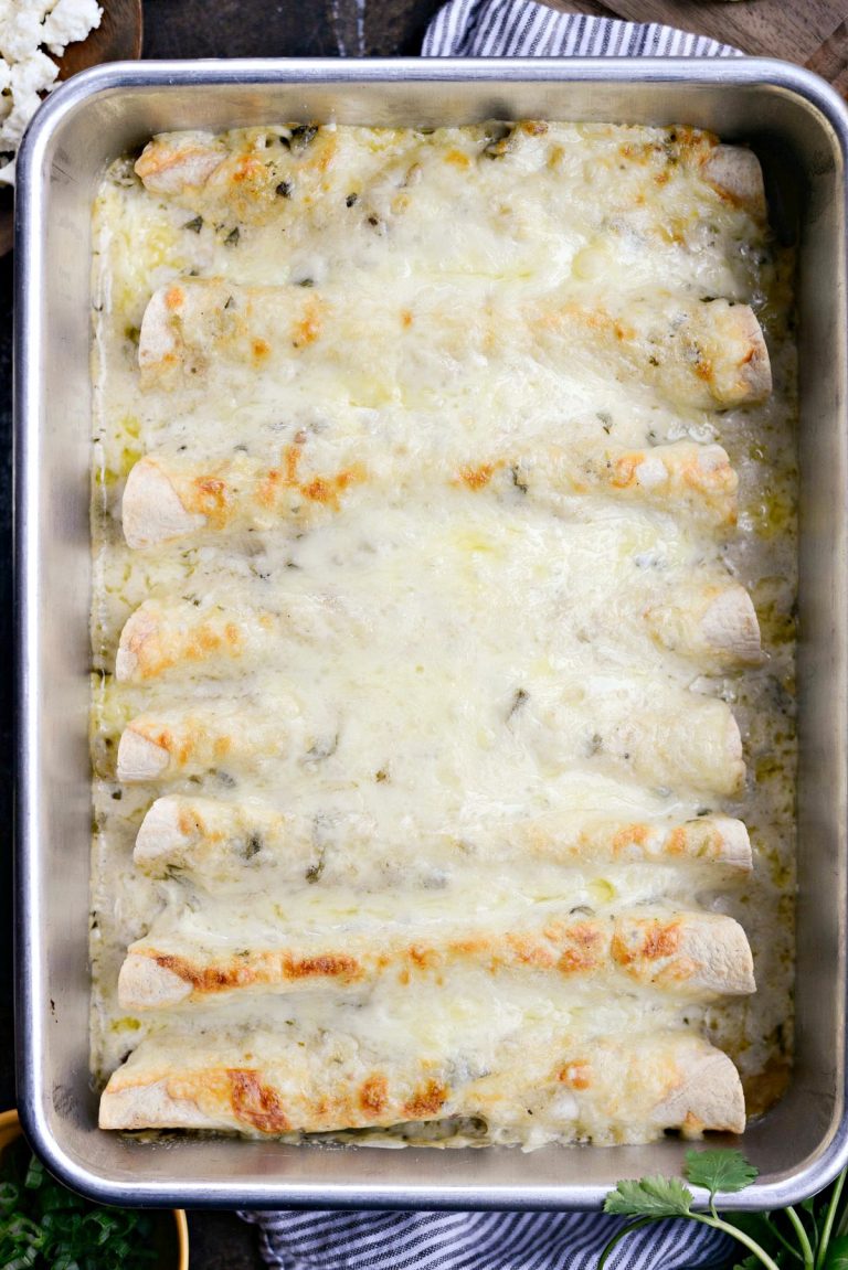 Cheesy Beef Enchiladas Verde Simply Scratch