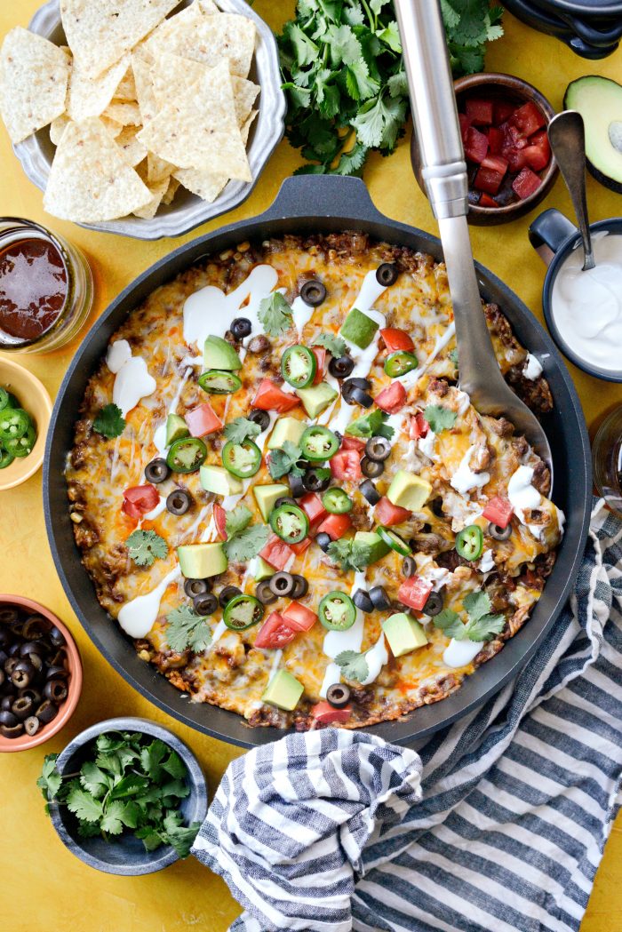 Cheesy Mexican Beef and Rice Skillet