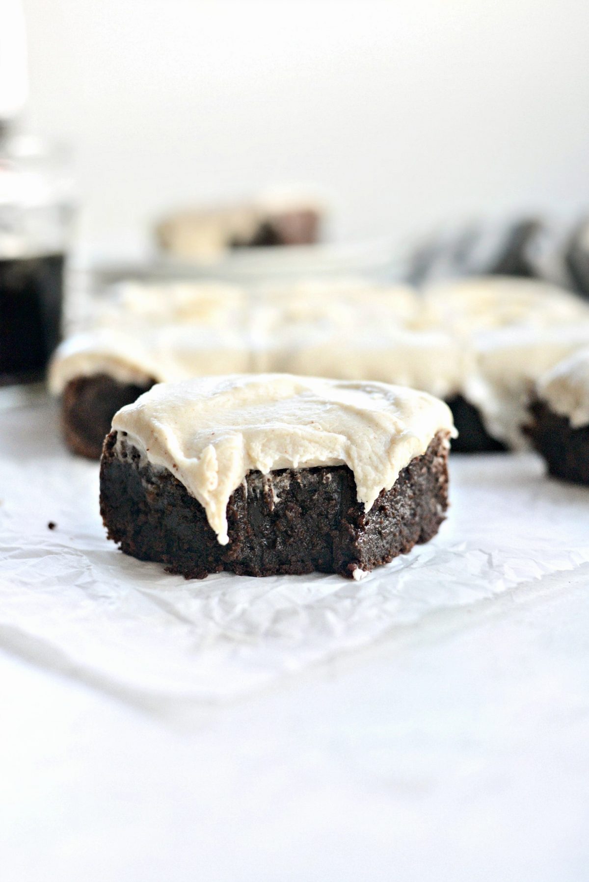 Chocolate Guinness Brownies with Brown Butter Stout Frosting